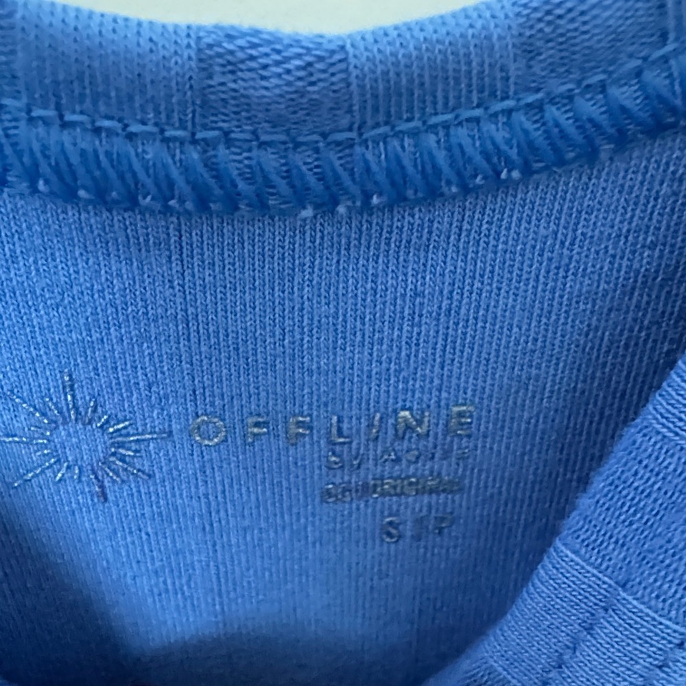 Offline by Aerie Blue Ribbed Dress NWT - Picture 4 of 6